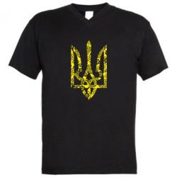 Чоловіча футболка з V-подібним вирізом Герб з візерунками - PrintSalon