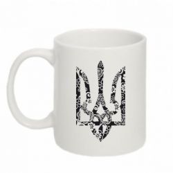 Чашка 320ml Герб з візерунками - PrintSalon