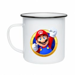 Кружка емальована Герой Маріо - PrintSalon