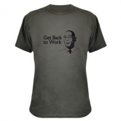 Камуфляжная футболка Get Back To Work - PrintSalon