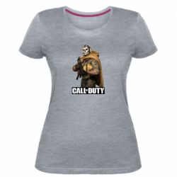 Жіноча преміум футболка Ghost CoD - PrintSalon