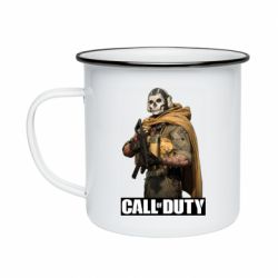 Кружка емальована Ghost CoD - PrintSalon