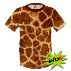 Детская 3D футболка Giraffe's Skin - PrintSalon