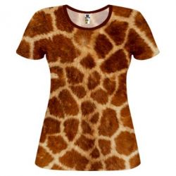 Женская футболка 3D Giraffe's Skin - PrintSalon