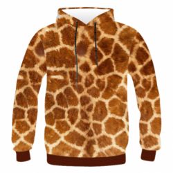 Чоловіче 3D худі Giraffe's Skin