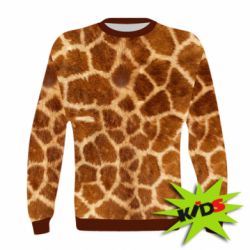 Дитячий 3D світшот Giraffe's Skin
