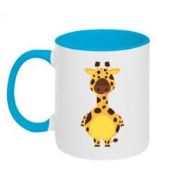 Чашка двухцветная 320ml Giraffe - PrintSalon