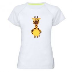 Женская футболка для спорта Giraffe - PrintSalon