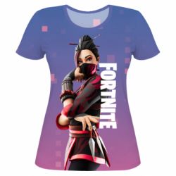 Женская футболка 3D Girl hero from Fortnite - PrintSalon
