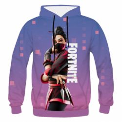 Мужское 3D худи Girl hero from Fortnite - PrintSalon