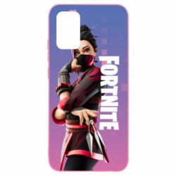 Чехол для Samsung A02s/M02s Girl hero from Fortnite - PrintSalon