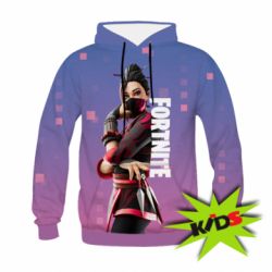 Детское 3D худи Girl hero from Fortnite - PrintSalon