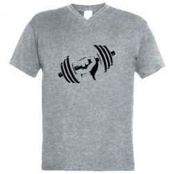 Мужская футболка  с V-образным вырезом Girya - PrintSalon