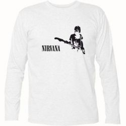 Футболка з довгим рукавом Гітарист Nirvana-PrintSalon Футболка з довгим рукавом Гітарист Nirvana
