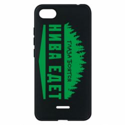 Чехол для Xiaomi Redmi 6A Глаза боятся, Нива едет - PrintSalon