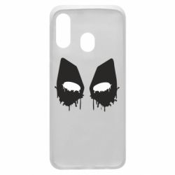 Чехол для Samsung A40 Глаза Deadpool - PrintSalon