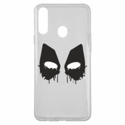 Чехол для Samsung A20s Глаза Deadpool - PrintSalon