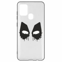 Чехол для Samsung A21s Глаза Deadpool - PrintSalon