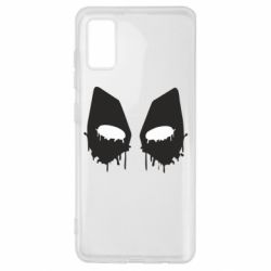 Чехол для Samsung A41 Глаза Deadpool-PrintSalon Чехол для Samsung A41 Глаза Deadpool