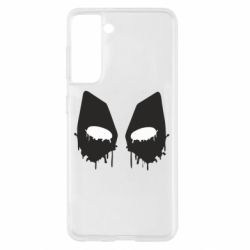 Чехол для Samsung S21 Глаза Deadpool