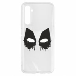 Чехол для Realme 6 Глаза Deadpool - PrintSalon