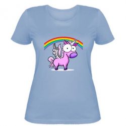 Женская футболка Глазастый единорог - PrintSalon