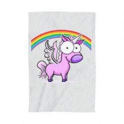 Полотенце с принтом Глазастый единорог - PrintSalon