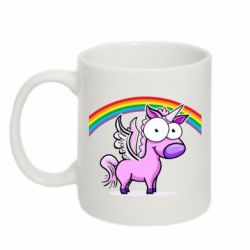 Чашка 320ml Глазастый единорог-PrintSalon Чашка 320ml Глазастый единорог