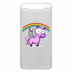 Чехол для Samsung A80 Глазастый единорог - PrintSalon