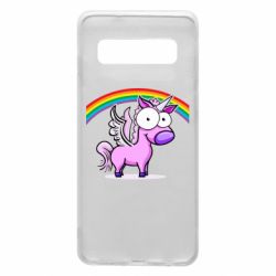 Чехол для Samsung S10 Глазастый единорог - PrintSalon