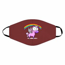 Маска многоразовая Глазастый единорог - PrintSalon