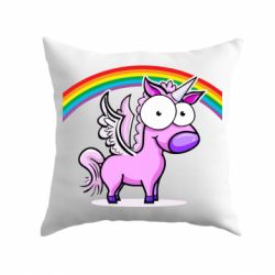 Подушка Глазастый единорог - PrintSalon