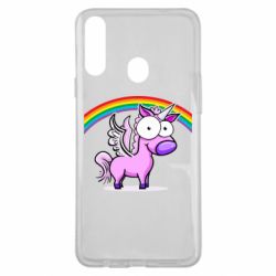Чехол для Samsung A20s Глазастый единорог - PrintSalon