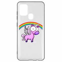 Чехол для Samsung A21s Глазастый единорог - PrintSalon