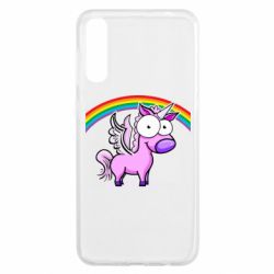 Чехол для Samsung A50 Глазастый единорог - PrintSalon