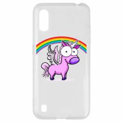 Чехол для Samsung A01/M01 Глазастый единорог - PrintSalon