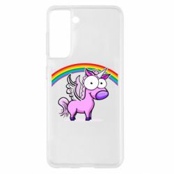 Чехол для Samsung S21 Глазастый единорог - PrintSalon