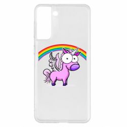 Чехол для Samsung S21+ Глазастый единорог - PrintSalon