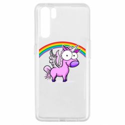 Чехол для Oppo A91/Reno3 Глазастый единорог - PrintSalon