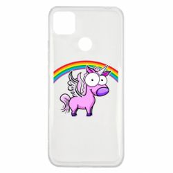 Чехол для Xiaomi Redmi 9c Глазастый единорог - PrintSalon