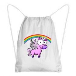 Рюкзак-мешок Глазастый единорог - PrintSalon