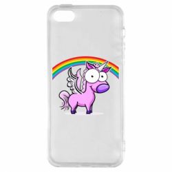 Чехол для iPhone5/5S/SE Глазастый единорог - PrintSalon