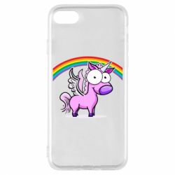 Чехол для iPhone 7 Глазастый единорог - PrintSalon