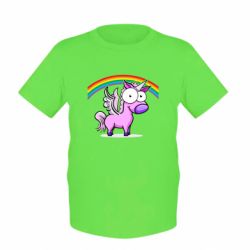 Детская футболка Глазастый единорог - PrintSalon