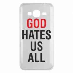 Чехол для Samsung J3 2016 God Hates Us All - PrintSalon
