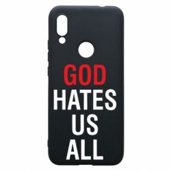 Чехол для Xiaomi Redmi 7 God Hates Us All - PrintSalon