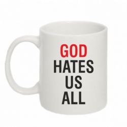 Чашка 320ml God Hates Us All-PrintSalon Чашка 320ml God Hates Us All
