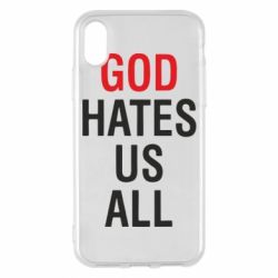 Чехол для iPhone X/Xs God Hates Us All