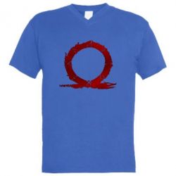 Чоловіча футболка з V-подібним вирізом God Of War Circle - PrintSalon