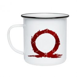 Кружка емальована God Of War Circle - PrintSalon